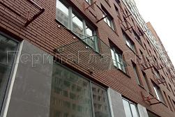 Стеклянные козырьки на вантах в Москве. Готовые проекты ПерилаГлавСнаб - фото 5