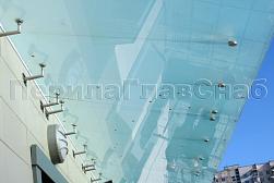 Стеклянные козырьки на вантах в Москве. Готовые проекты ПерилаГлавСнаб - фото 28