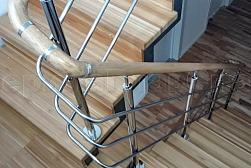 Перила и ограждения из нержавейки и дерева в Москве. Готовые проекты ПерилаГлавСнаб - фото 6