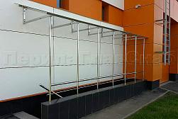 Козырьки и навесы на металлокаркасе в Москве. Готовые проекты ПерилаГлавСнаб - фото 17