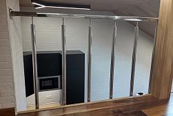 Ограждения и перила без ригелей из нержавеющей стали (без заполнения) в Москве. Готовые проекты ПерилаГлавСнаб - фото 12