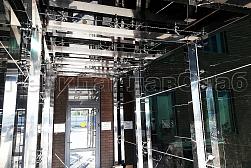 Стеклянные козырьки на спайдерах в Москве. Готовые проекты ПерилаГлавСнаб - фото 3