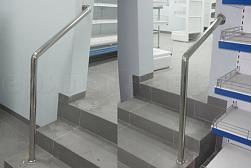 Ограждения и перила без ригелей из нержавеющей стали (без заполнения) в Москве. Готовые проекты ПерилаГлавСнаб - фото 1