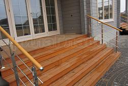 Перила и ограждения из нержавейки и дерева в Москве. Готовые проекты ПерилаГлавСнаб - фото 9