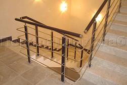 Перила и ограждения из нержавейки и дерева в Москве. Готовые проекты ПерилаГлавСнаб - фото 8