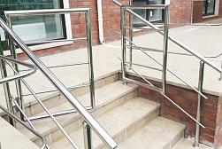 Нержавеющие калитки с горизонтальным заполнением в Москве. Готовые проекты ПерилаГлавСнаб - фото 2