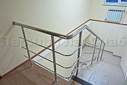 Ограждения из нержавеющей стали с тремя ригелями в Москве. Готовые проекты ПерилаГлавСнаб - фото 14