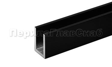 П-образный профиль 19x13, L=3000, алюминий, черный t756-2-3000 BL купить в Москве