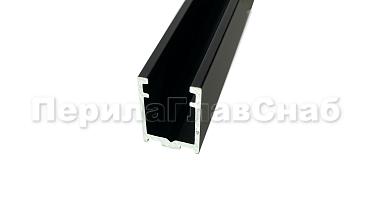 П-образный профиль 19x13, L=3000, под стекло 8 мм, черный матовый t758-3000 BL  купить в Москве